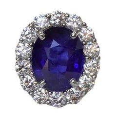 Sapphire Oval ring 7.40 CTS