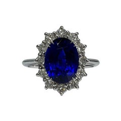 3 Carat Sapphire Princess Diana Ring
