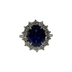 3.6 Carat Sapphire Oval Ring