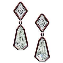 Emilio Jewelry, boucles d'oreilles « Kite Lozenge » en diamants certifiés Gia 