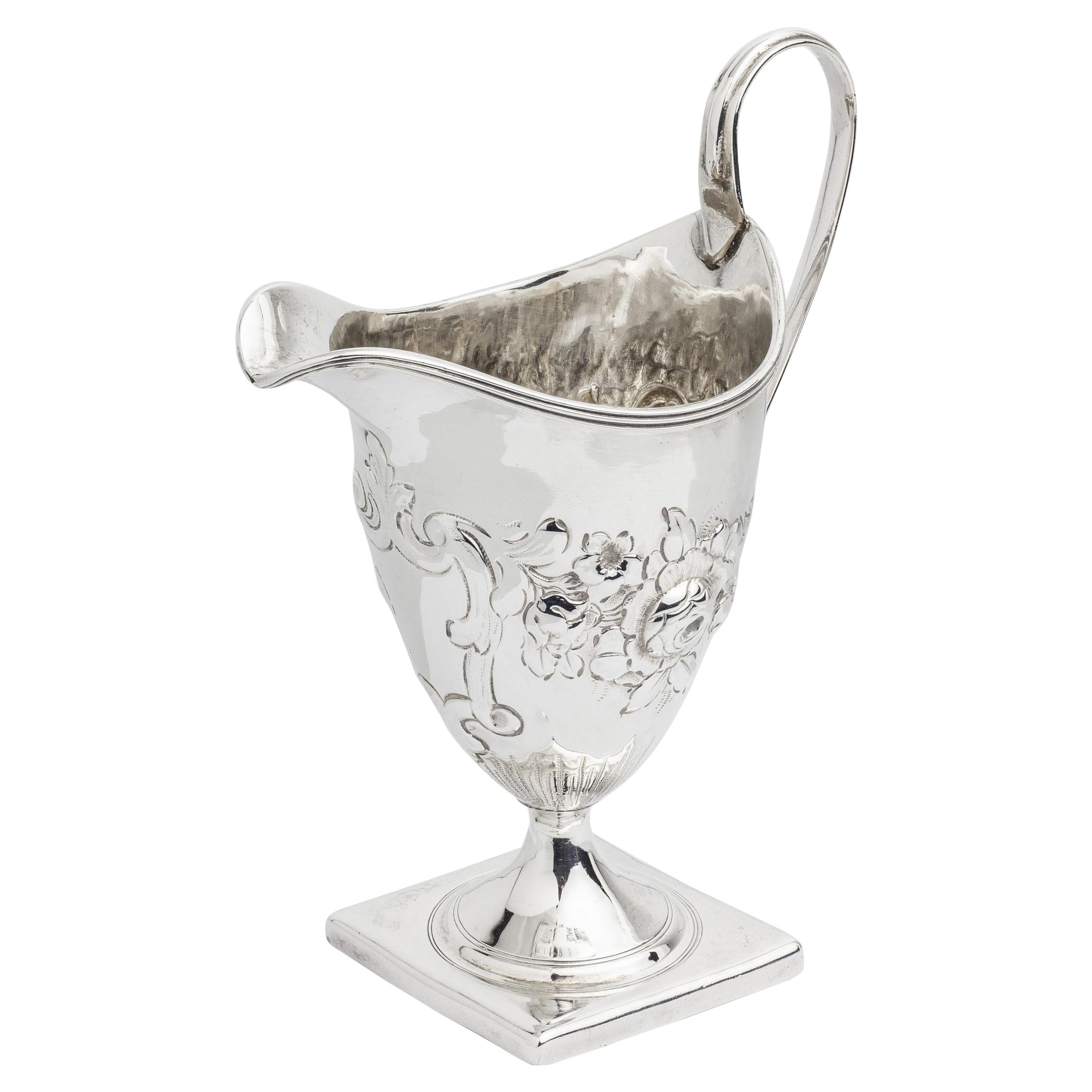 George III Sterling Creamer by Peter & Ann Bateman