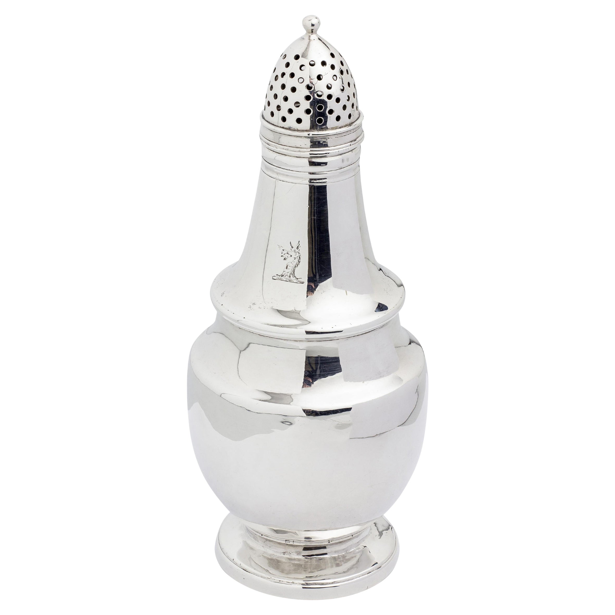 William IV Sterling Silver Pepperette by William Bateman II For Sale