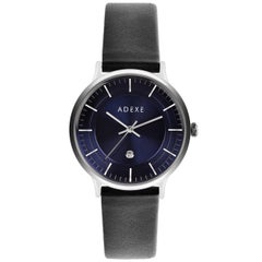 MAC - Reloj de cuarzo azul de piel con esfera lisa Classic Leather 'Correas adicionales de regalo
