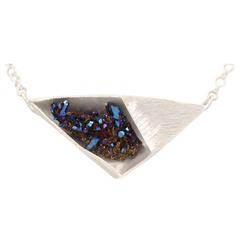 DB/CB by Debra Baxter Crystal Quartz Sterling Silver Titanium Necklace