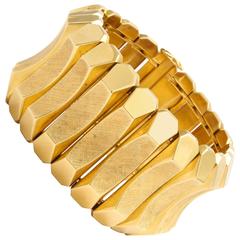 1950s J. Fuset French Gold Bracelet