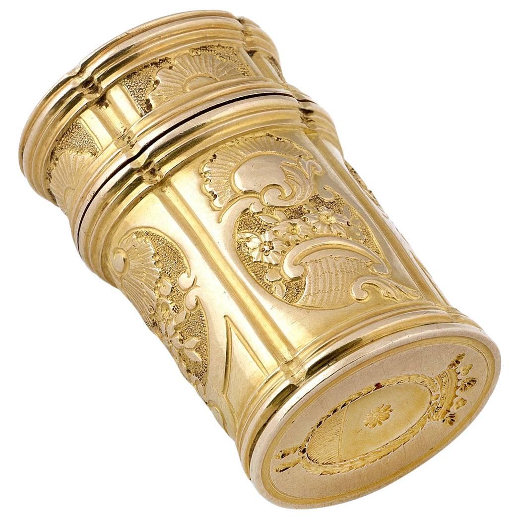 Louis XVI Gold Sealing Wax Case