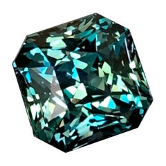 AIGS Certified 5.19 Cts Unheated Premium Quality Rare Natural Teal Sapphire 