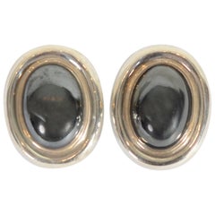 Paloma Picasso Hematite Silver Earrings