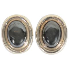 Paloma Picasso Hematite Silver Earrings 1