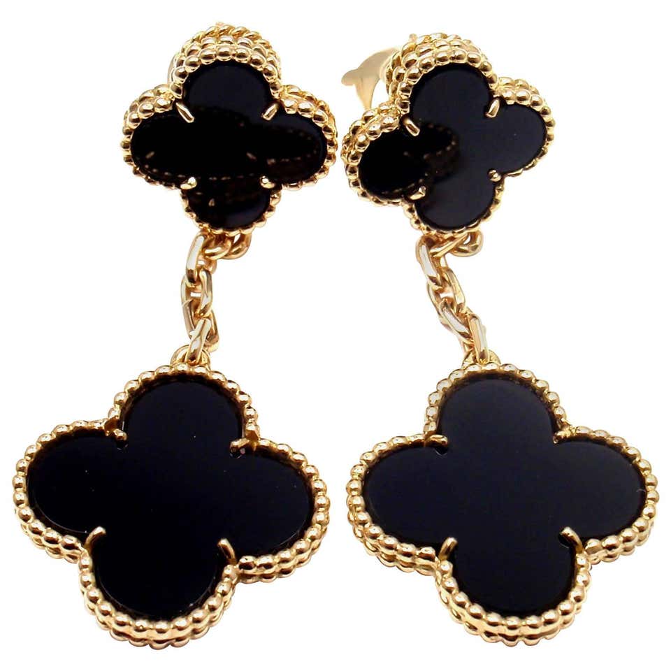Van cleef dupe earrings Clearance