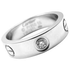 Cartier Diamond Love Platinum Band Ring