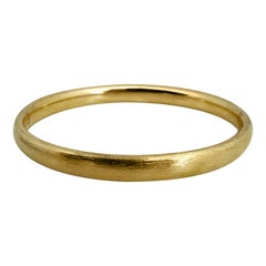 Bracelet à charnière en or jaune 14 carats pour dames 