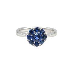 1.13 ct Natural Sapphire & Diamond Ring