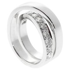 Cartier Diamond Gold Bypass Ring 3