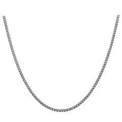 14k White Gold 1.60ctw Diamond Tennis Necklace