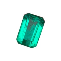 Afghanistan(Panjshir) 1.13 Ct Vivid Green Premium Grade Smaragd Guild zertifiziert 