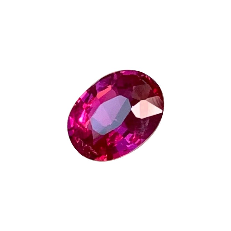 GRS Certified 1.01 Cts Fine Grade Natural Unheated Red Ruby Excellent Luster For Sale