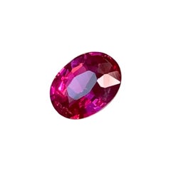 GRS Certified 1.01 Cts Fine Grade Natural Unheated Red Ruby Excellent Luster