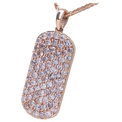 NO RESERVE! 1.10 Ct Fancy Pink Diamond 14 kt. Rose Gold Pendant Necklace