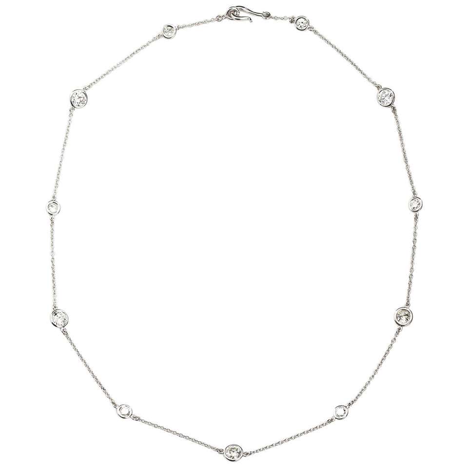 Cartier Paris Vintage Diamond in Gold Choker Necklace at 1stDibs ...