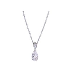 GIA 2.04 Carat Natural Very Light Pink Diamond Pendant Necklace in Platinum