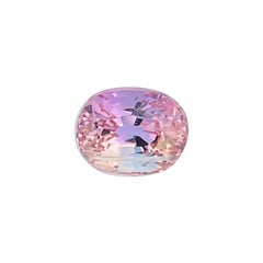 0.95 Carats Top rare gemstone unheated pink Tanzanite zoisite two certificate