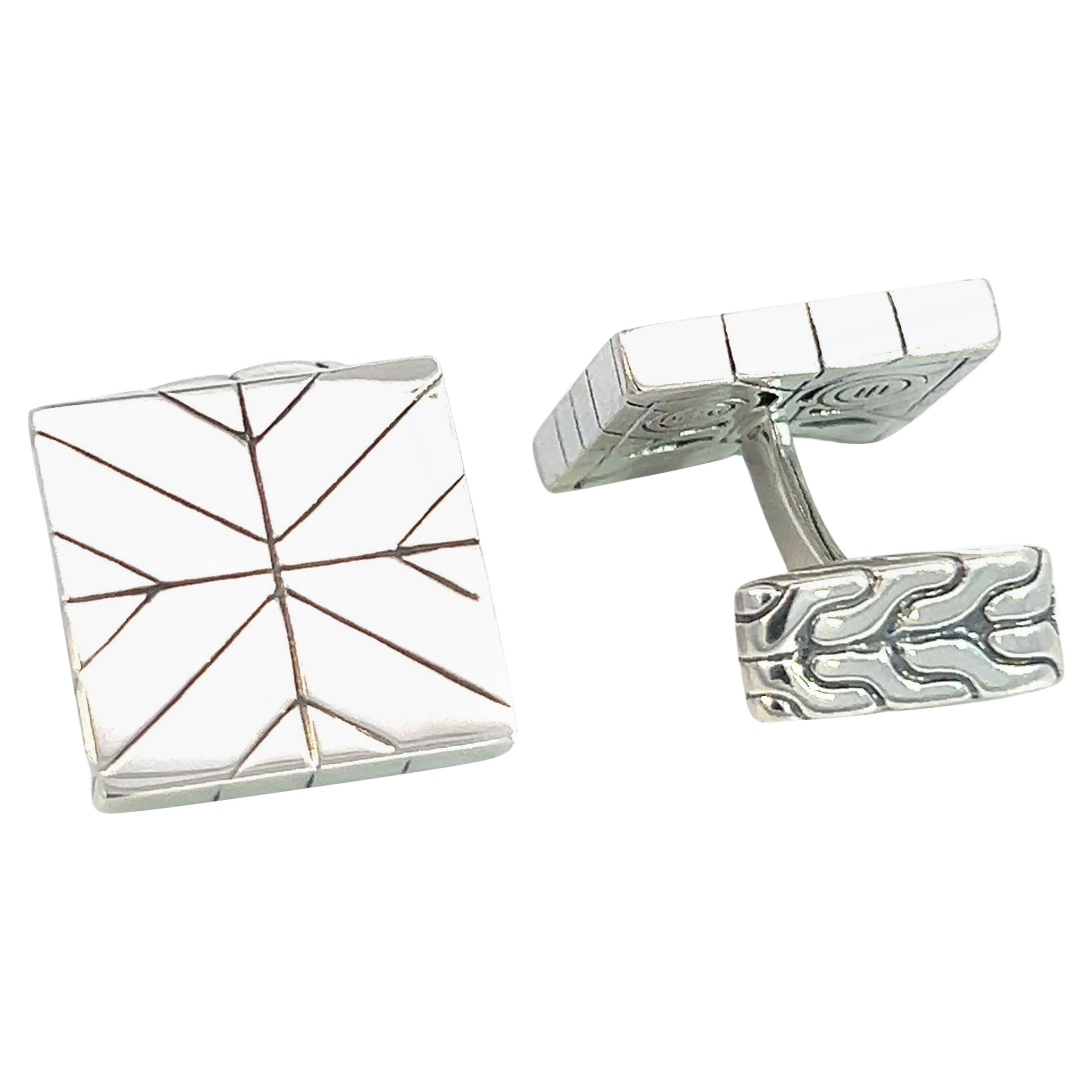 John Hardy Estate Cufflinks Sterling Silver