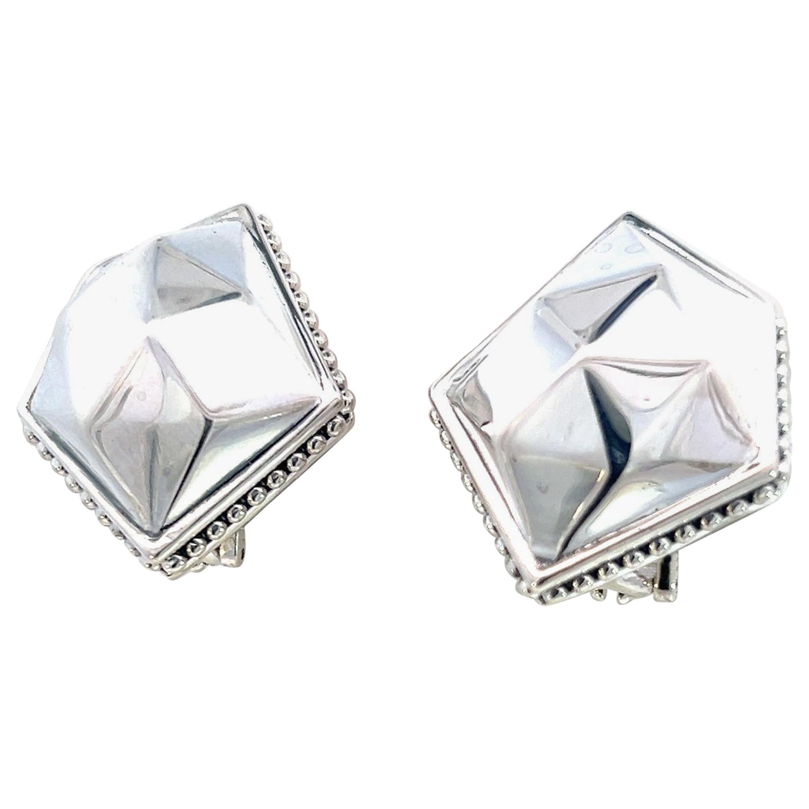 Pendientes de clip Lagos Estate Plata de Ley