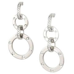 Cartier Love Drop Earrings with Diamonds 