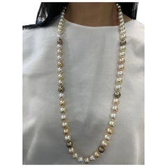 71 count Natural Multi-Color Pearl Necklace