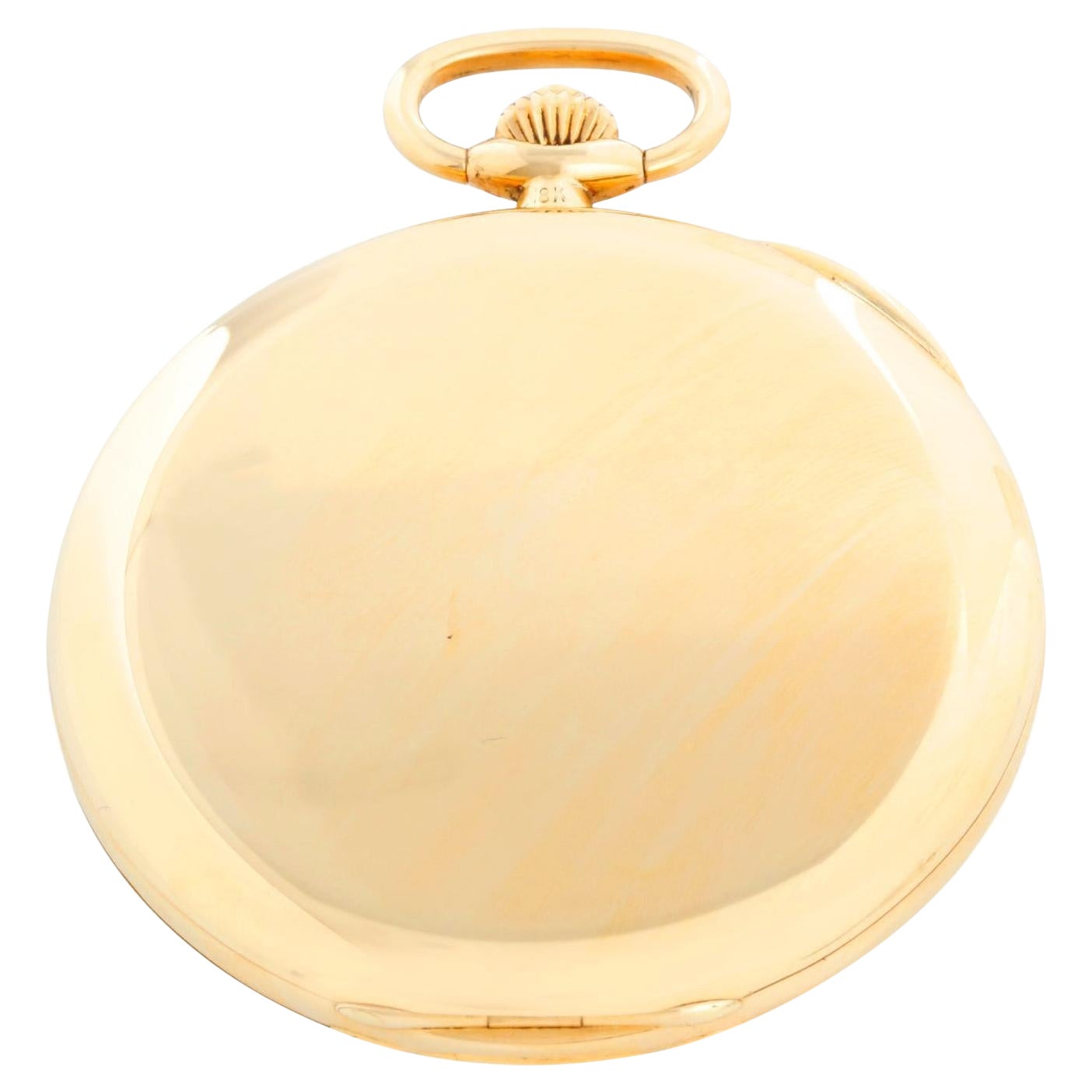 Reloj de bolsillo Patek Philippe con caja de cazador de oro amarillo de 18 quilates Ref 865