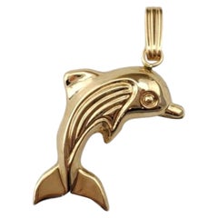 14K Yellow Gold Dolphin Charm #17432