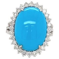 10.14 Carat Turquoise Cocktail Ring