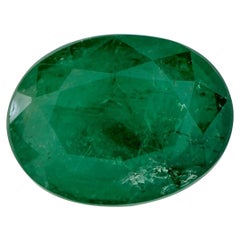 Used 4.80 Ct Emerald Oval Loose Gemstone