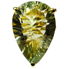 Nuevo anillo africano de 12 qt amatista verde chapado en oro amarillo talla 7