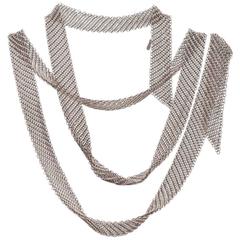 Tiffany & Co. Elsa Peretti Collection Mesh Tie Scarf Necklace