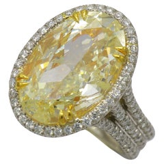 Gia certified 6.51 carat natural diamond oval cocktail ring