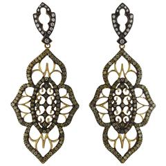 Loree Rodkin Diamond Gold Earrings