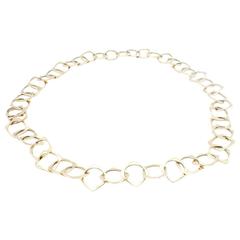 Modern Gold Square Link Chain Necklace
