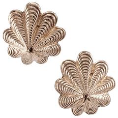 Pink Gold Shell Earrings