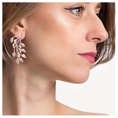 Matisse’s Branch Earrings 18k White Gold, Larissa Moraes Jewelry