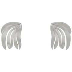 Matisse´s Sirene Earrings 18k White Gold, Larissa Moraes Jewelry