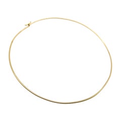 Vintage 14K Gold Wire Choker 