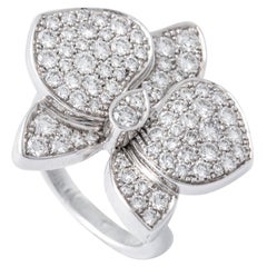 Cartier Caresse D'orchidées Orchid Flower Diamond Gold Cocktail Ring
