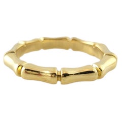14K Yellow Gold Bamboo Ring Size 5.5 #17584