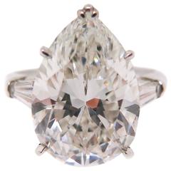 Harry Winston 6.83 carat Pear shaped Diamond Platinum engagement Ring at  1stDibs | 6 carat harry winston ring price, 6 carat harry winston legally  blonde price, 6 carat harry winston price