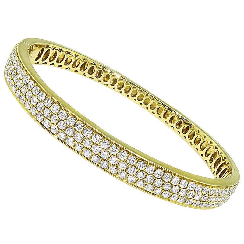 3.49ct Diamant Gold Armreif