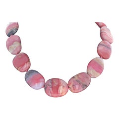 AJD Fascinating Real Pinky Peruvian Opals 17 1/2" Necklace