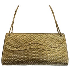 500 GM OF  18 Karat Gelbgold Clutch/Handtasche aus gewebtem Mesh  NO MIRROR, einfach GOLDENE VERKAUFUNG