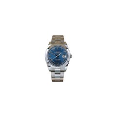 Used 2024 Rolex Datejust 41 126300 Blue Roman Numeral Dial Oyster bracelet Box Papers